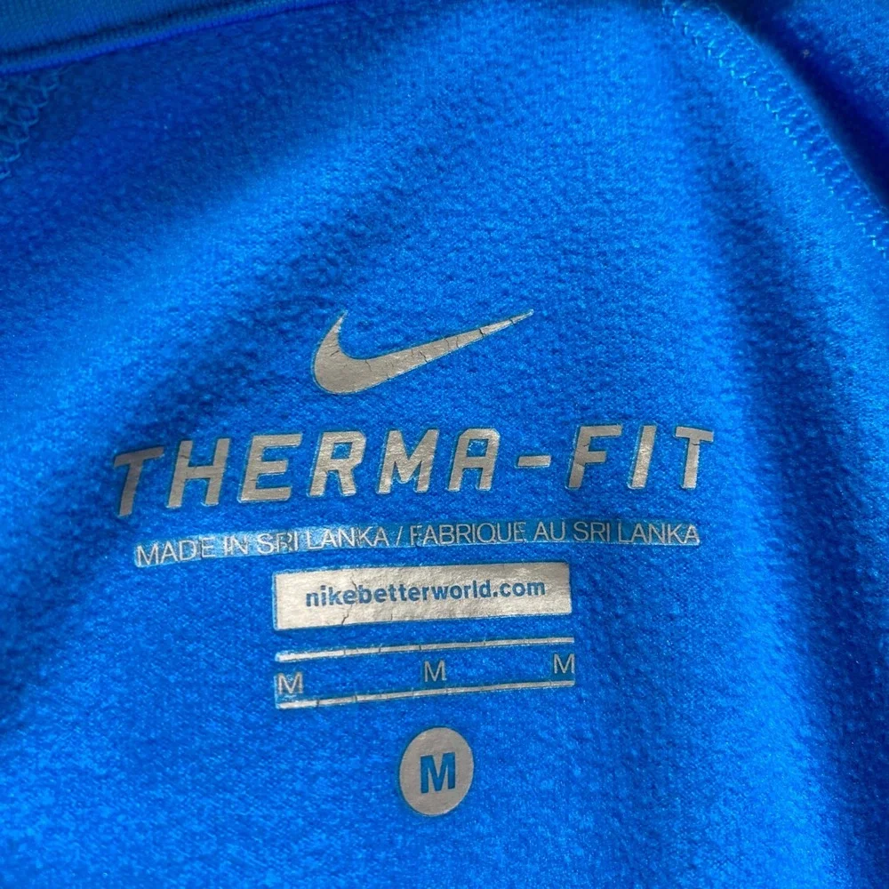 Nike Therma-FIT Training Top Womens Medium Blue Quarter Zip Pullover‎